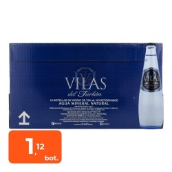 Agua mineral Vilas del Turbón 330 ml palet 1296 botellas cristal