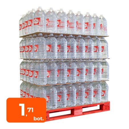 Agua mineral Solares 5 litros palet 160 garrafas
