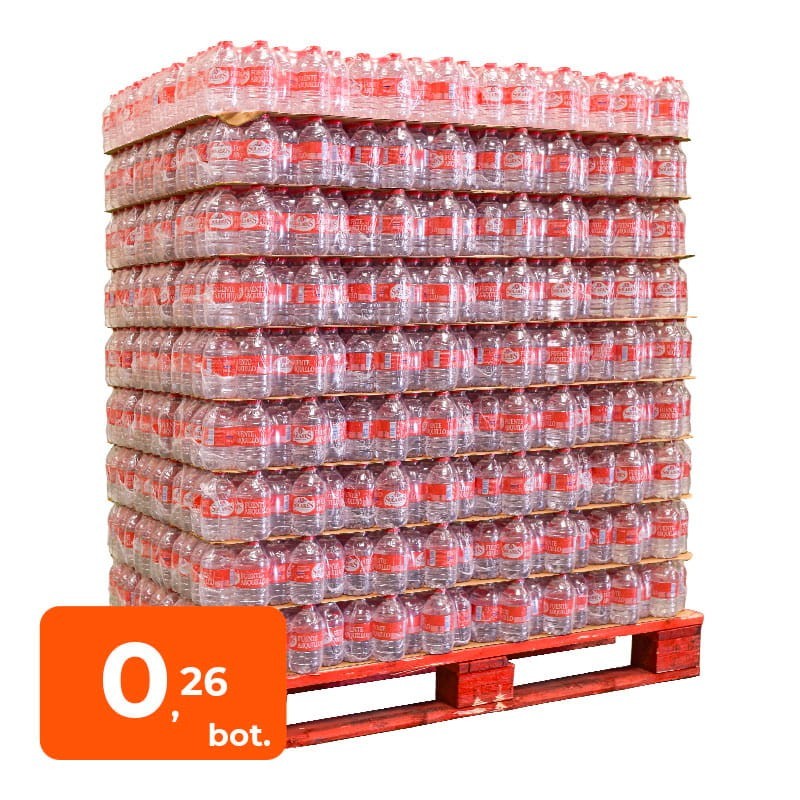 Agua mineral Solares 330 ml palet 2200 botellas