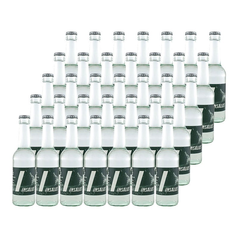 Agua mineral natural con gas Insalus 27.5 cl caja 35 botellas