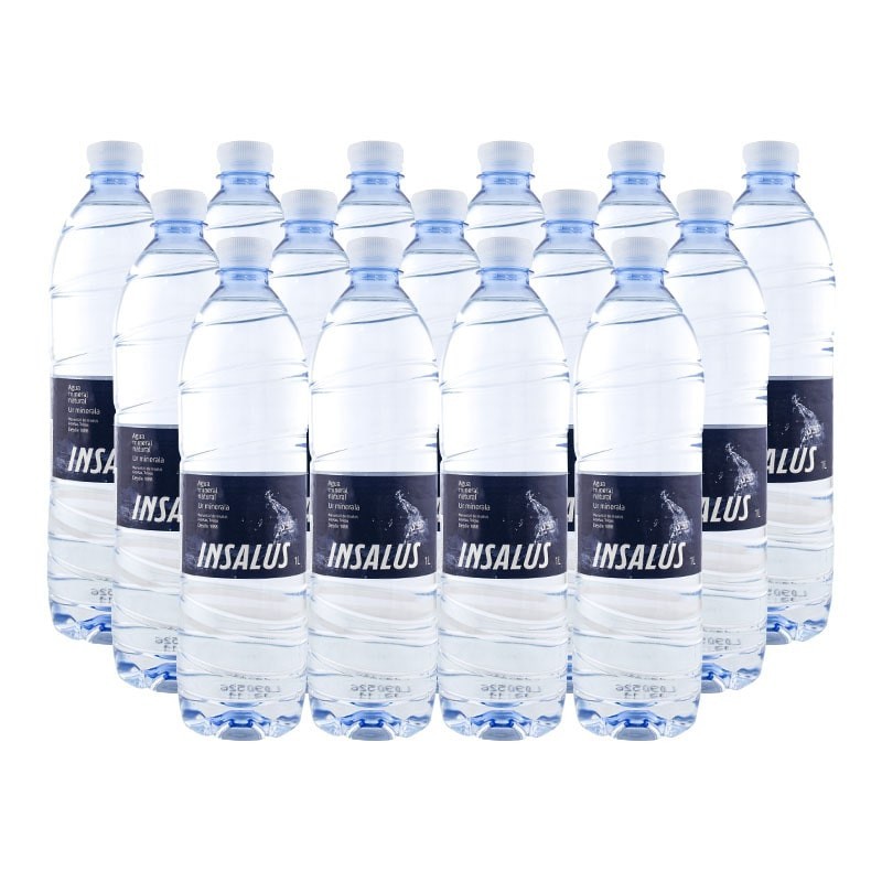 Agua mineral Insalus 1.5 litros pack 12 botellas