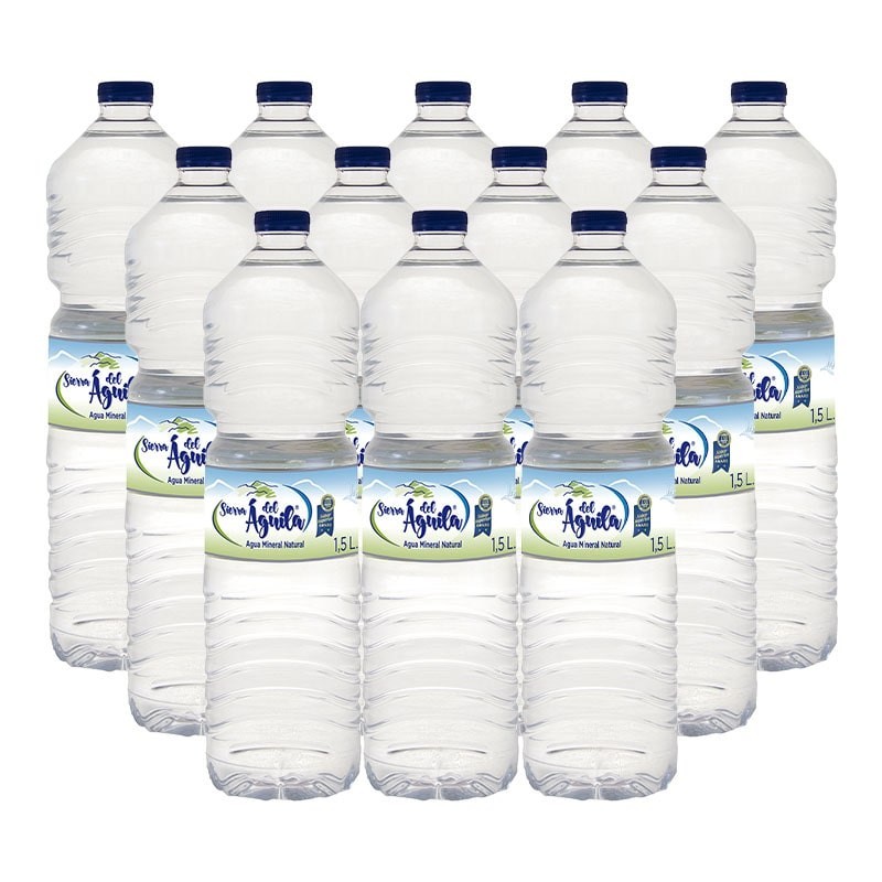 Agua mineral Sierra del Águila 1.5 litros pack 60 botellas