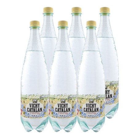 Agua mineral con gas Vichy Catalan 1.2 litros pack 6 botellas