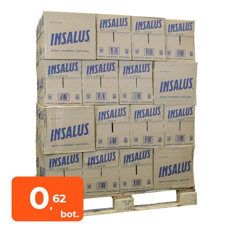 Agua mineral Insalus 1.5 litros palet 432 botellas