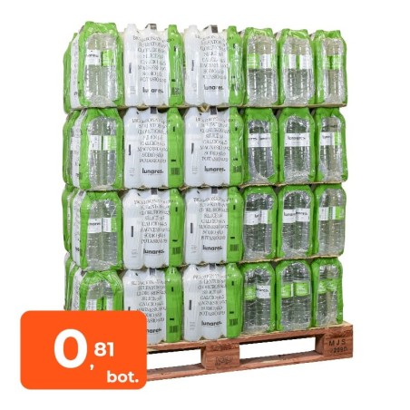 Agua potable preparada Lunares 1.5 litros palet 504 botellas