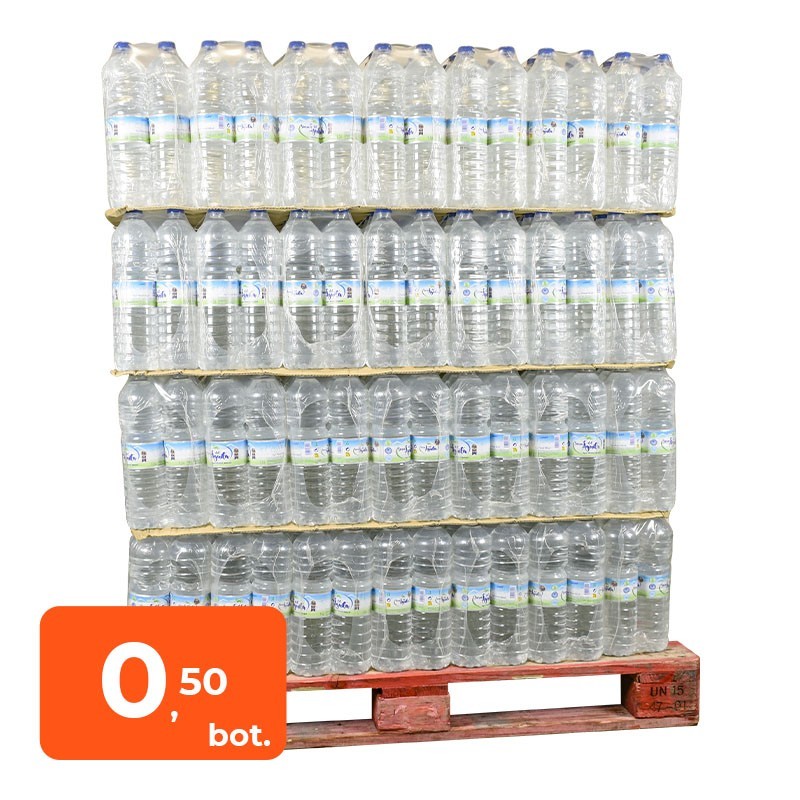 Agua mineral Sierra del Águila 1.5 litros palet 504 botellas